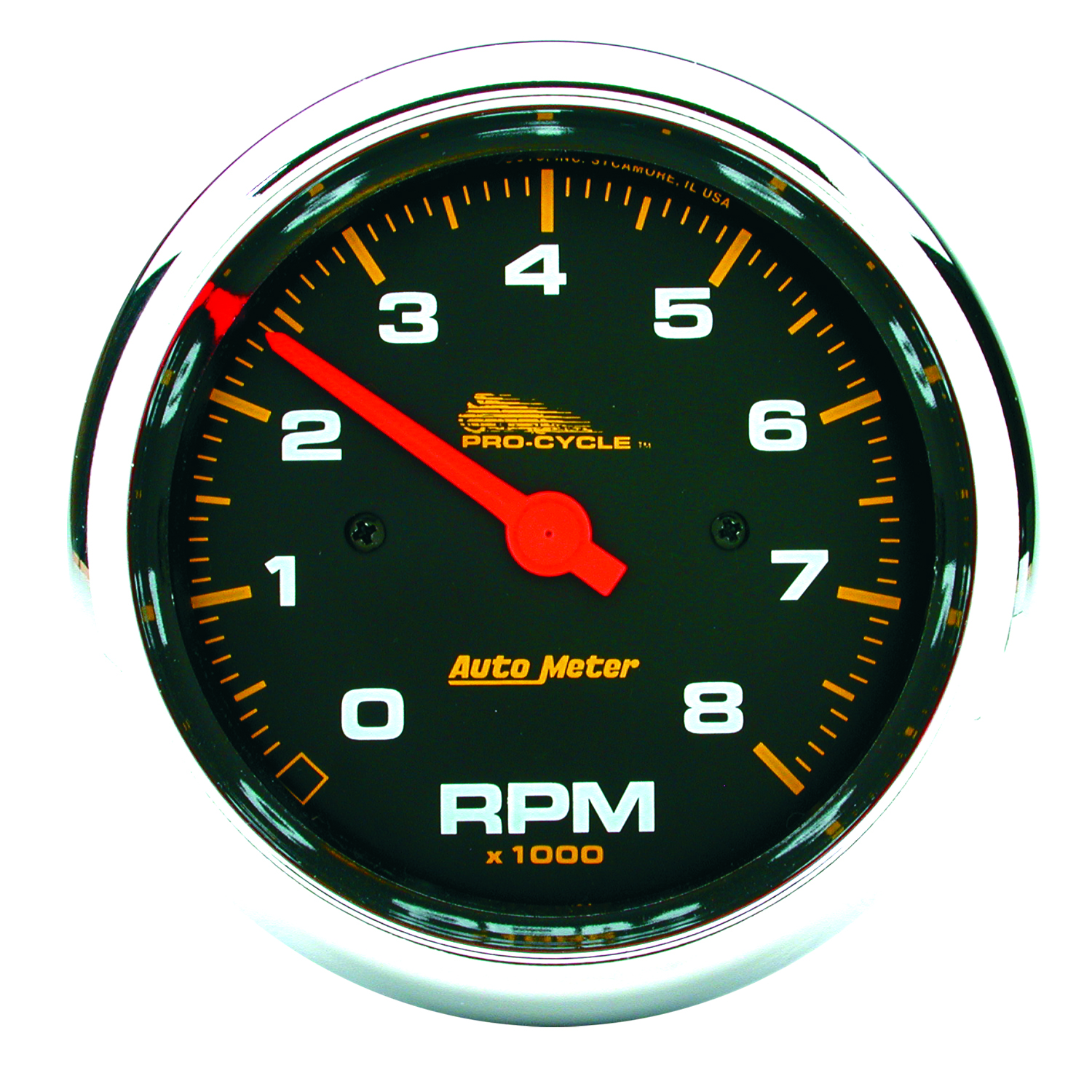 AutoMeter 3-3/4 In. TACHOMETER, 0-8,000 RPM, BLACK, PRO-CYCLE